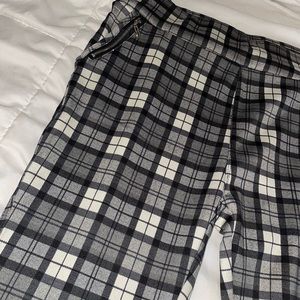 SHOSHO Stretchy Plaid Pants